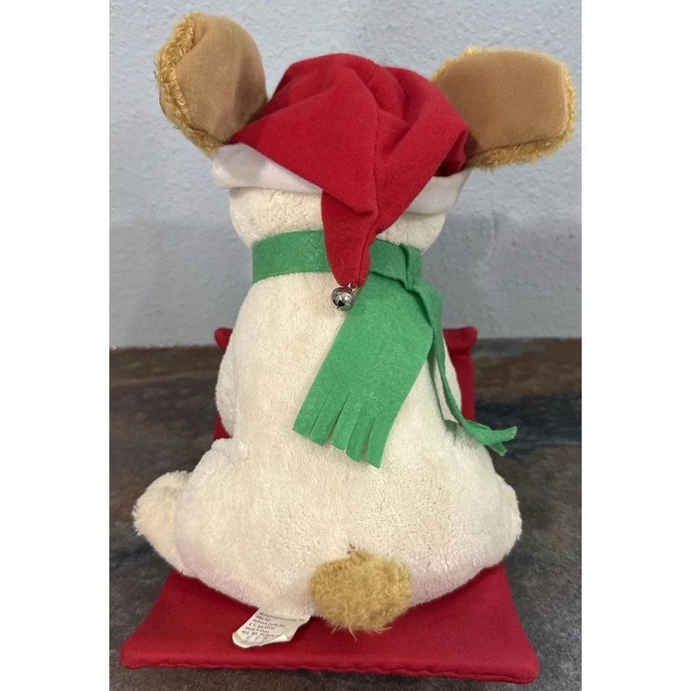 Hallmark Jingle Pals Plush Dog Animated Christmas Toy Squeezable Musical EUC